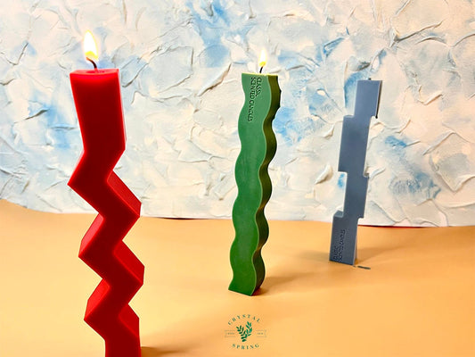 Wavy Design Candle