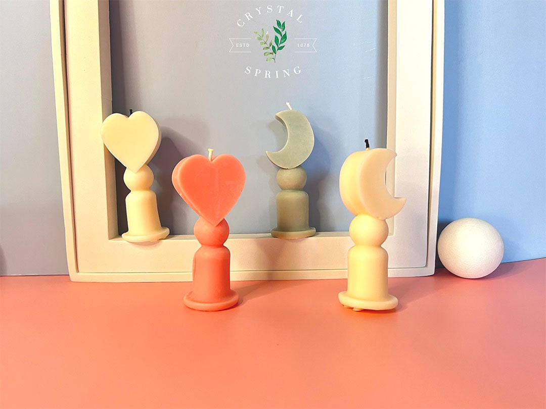 Heart Candle/Moon Candle