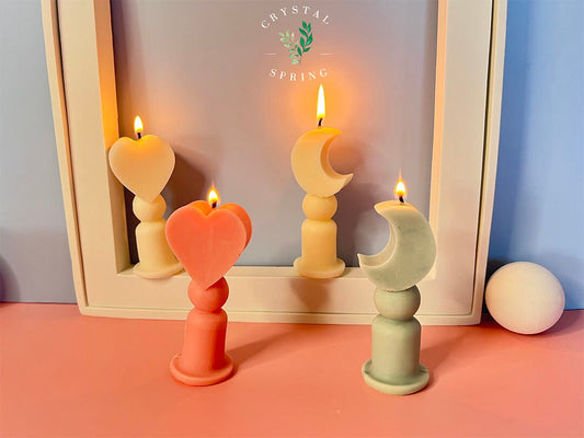 Heart Candle/Moon Candle